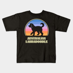 Australian Labradoodle Vintage Sunset Dog Kids T-Shirt